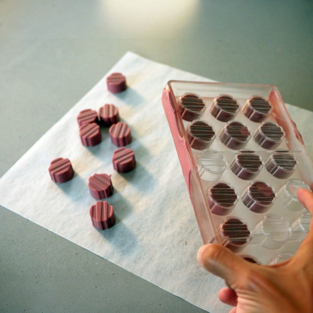 Moule Chocolat - ChocoCraftMold™ - Rondes Rainurées