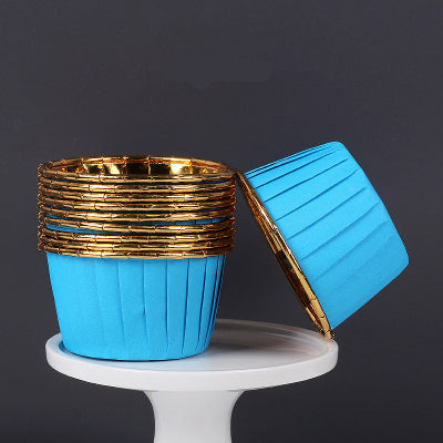 Caissette pour Muffins - CupcakeWrappers™ - Bleu Dorée