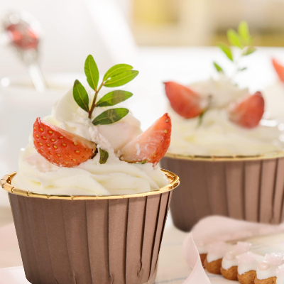 Caissette pour Muffins - CupcakeWrappers™ - Marron Dorée