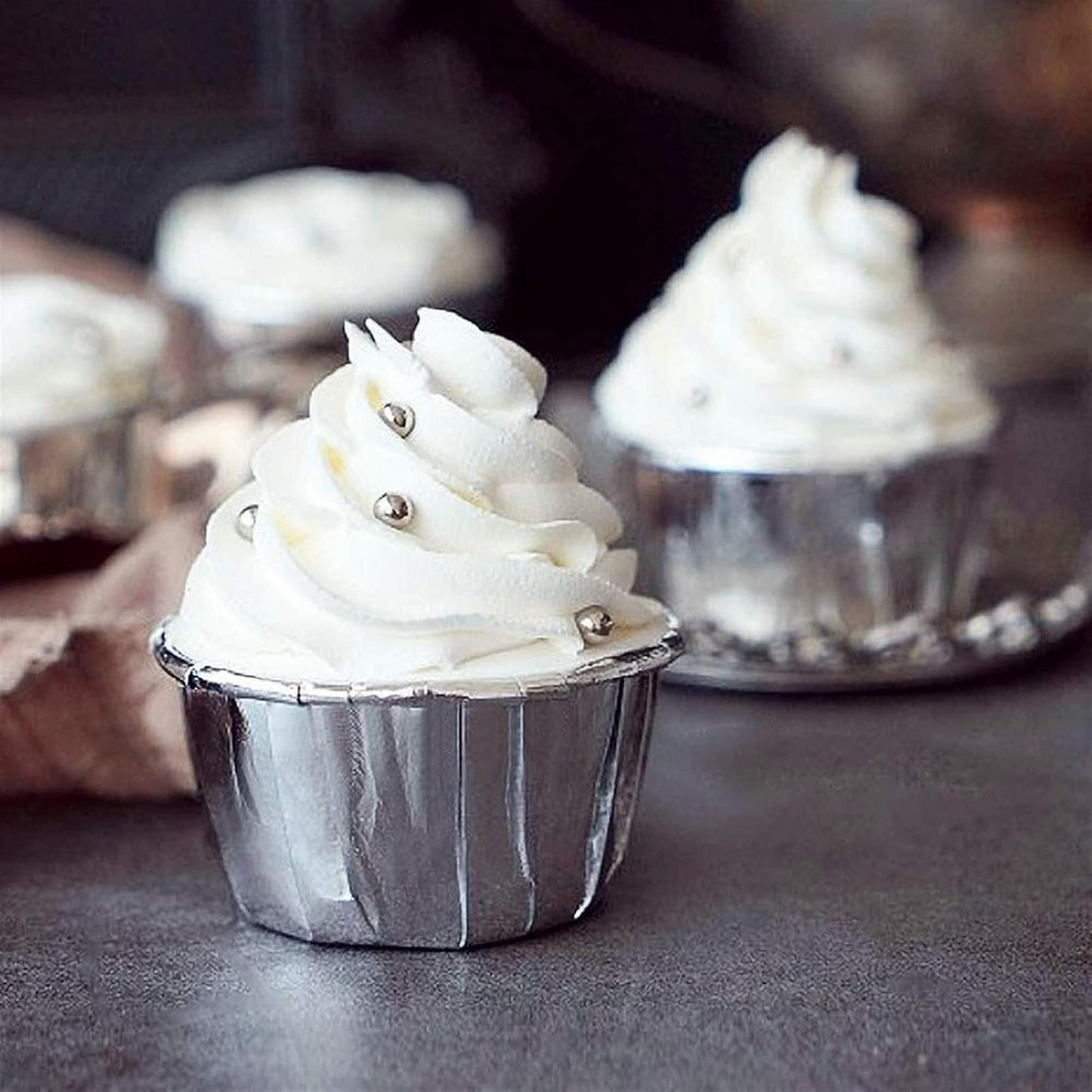 Caissette pour Muffins - CupcakeWrappers™ - Argenté