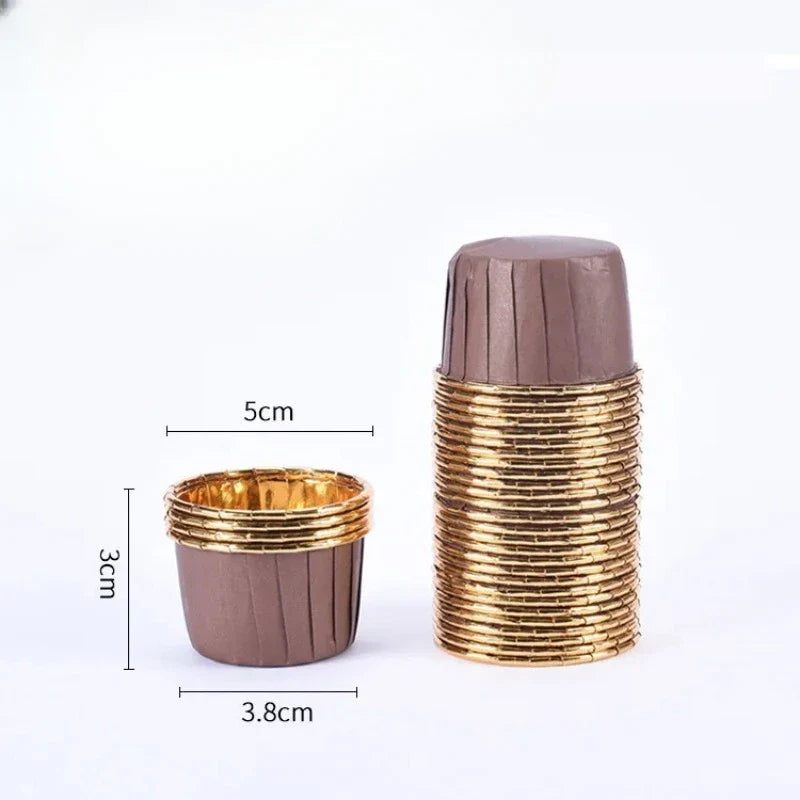 Caissette pour Muffins - CupcakeWrappers™ - Marron Dorée