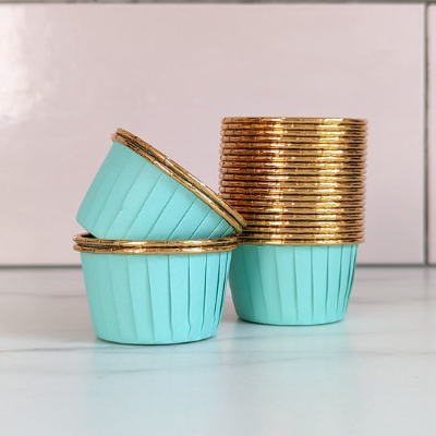 Caissette pour Muffins - CupcakeWrappers™ - Menthe Dorée