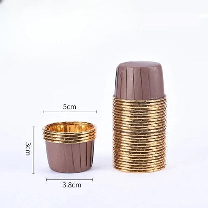 Caissette pour Muffins - CupcakeWrappers™ - Marron Dorée